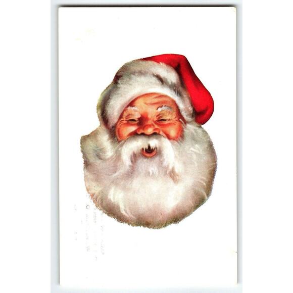 Santa Claus Christmas Postcard Madison Gift Box Washington DC Promo Message RARE - Picture 1 of 2